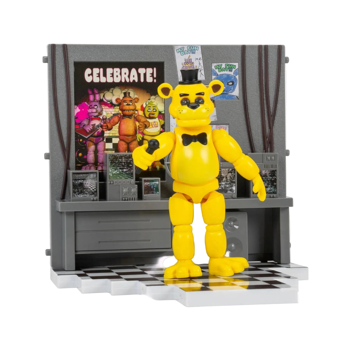 Golden Freddy Office Set - 12 Cm Articulated Figure