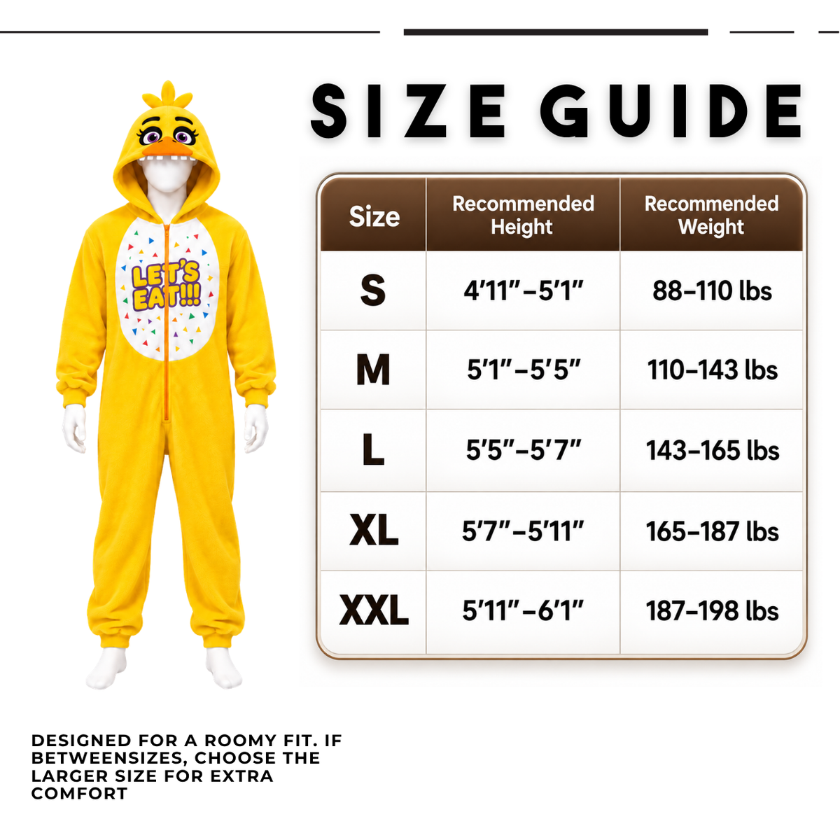 Chica Onesie Pajama