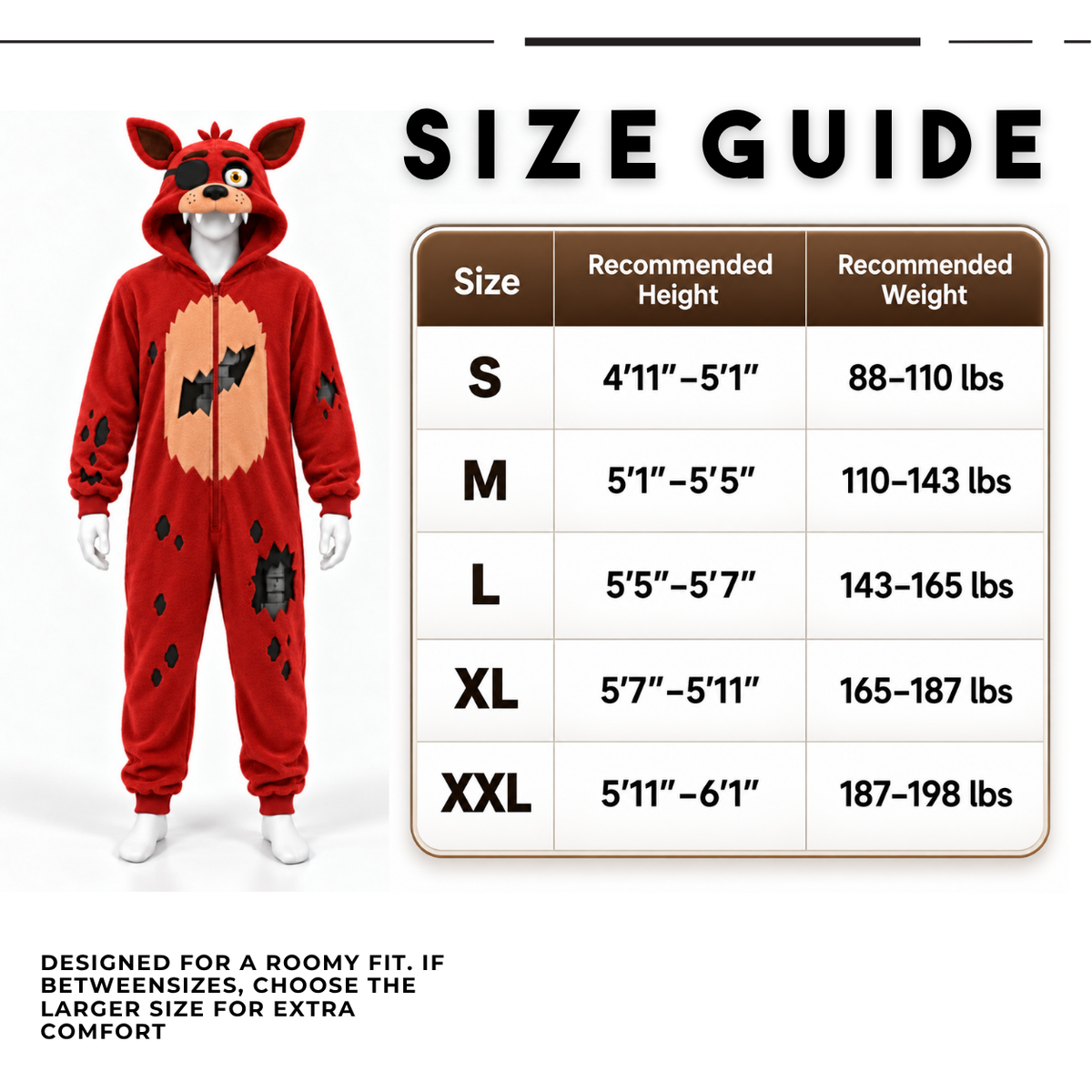 Foxy Onesie Pajama